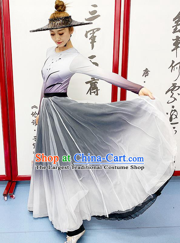 Chinese Swordsman Dance Dress Outfits Stage Performance Garments Group Dance Costume Martial Arts Performance Clothing