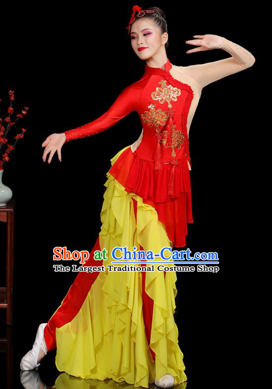 Chinese Folk Dance Clothing Traditional Dragon Dance Outfits New Year Drum Dance Costumes Yangko Performance Apparels