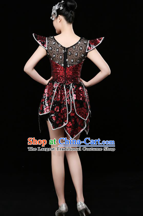 Professional China Women Drum Dance Garments Modern Dance Clothing Spring Festival Gala Opening Dance Dress Jazz Dance Costume