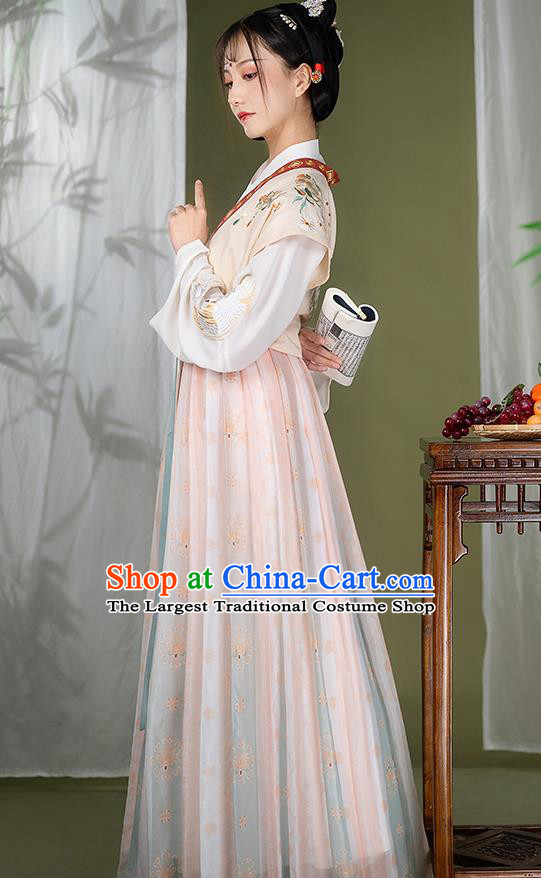 China Ancient Young Lady Garment Costumes Traditional Hanfu Dress Tang Dynasty Palace Beauty Historical Clothing