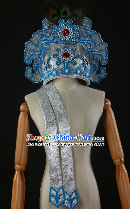 Chinese Peking Opera Niche Hat Ancient Scholar Headwear Beijing Opera Xiaosheng Liang Shanbo Headdress