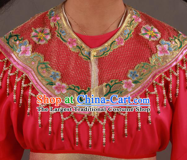 Chinese Traditional Shaoxing Opera Actress Clothing Beijing Opera Hua Tan Garment Costumes Ancient Fairy Princess Pink Dress Outfits