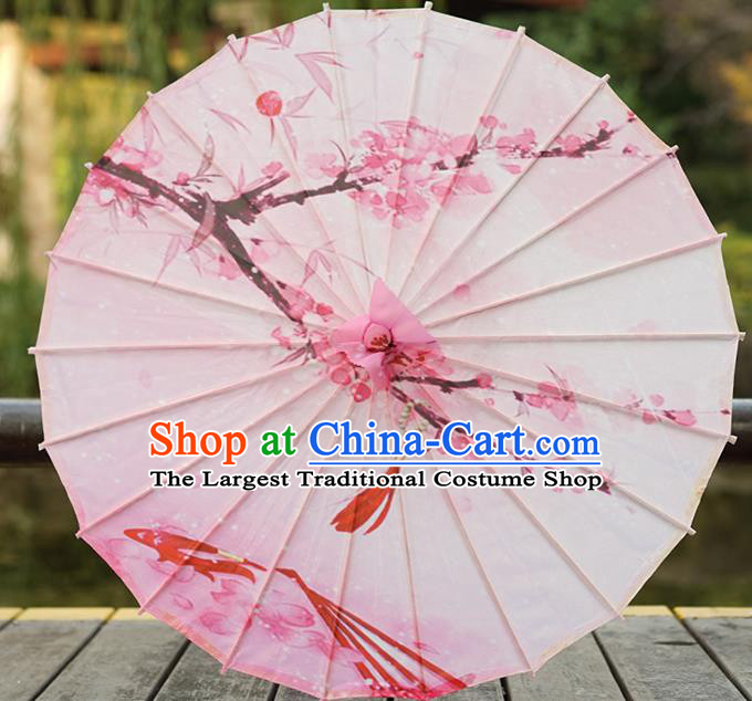 Chinese Handmade Silk Umbrella Traditional Hanfu Prop Umbrella Classical Dance Printing Umbrellas