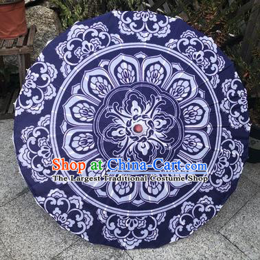 Chinese Traditional Stage Performance Umbrella Handmade Navy Silk Umbrellas Women Group Dance Umbrella Classical Dance Umbrella