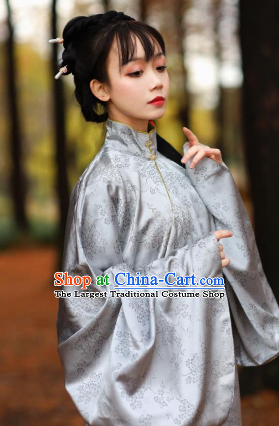 China Traditional Historical Hanfu Dress Apparels Ancient Young Mistress Garment Costume Ming Dynasty Noble Countess Historical Clothing