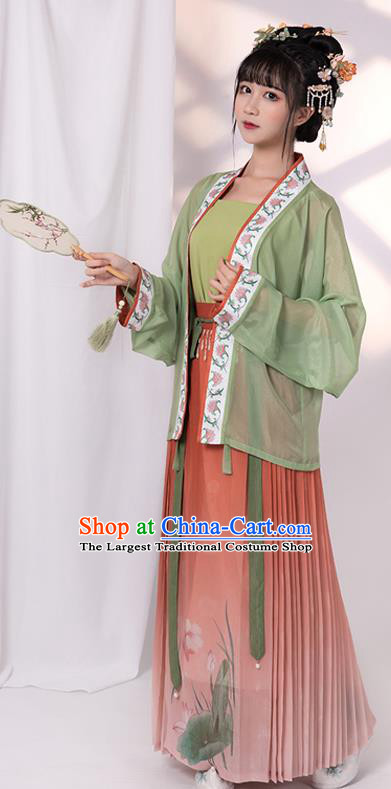 China Song Dynasty Royal Infanta Garment Costumes Traditional Hanfu Dress Ancient Court Princess Historical Clothing