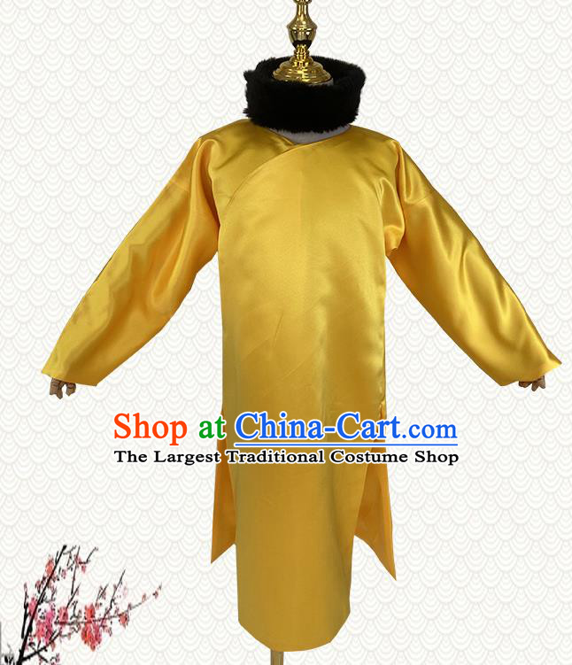 China Ancient Manchu Children Robe Apparels Drama Prince Clothing Qing Dynasty Boys Royal Highness Garment Costumes
