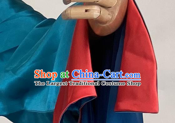 Chinese Song Dynasty Swordswoman Blue Dress Outfits Traditional Film Soul Snatcher Ying Lian Garment Costumes Ancient Fairy Clothing