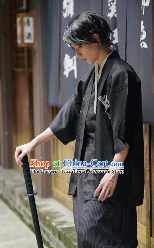 Japanese Stage Performance Male Kimono Clothing Ancient
