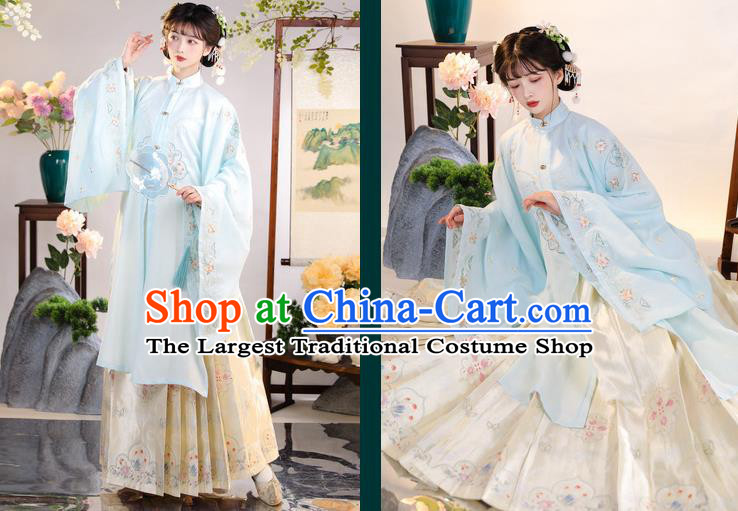 China Traditional Ming Dynasty Historical Clothing Ancient Nobility Lady Garment Costumes Royal Princess Hanfu Dress for Women