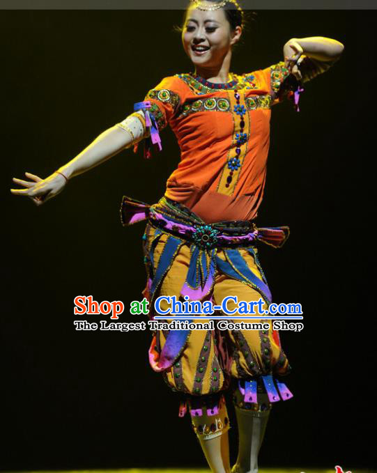 China Yangko Dance Uniforms Fan Dance Costumes Folk Dance Outfits Woman Group Dance Fashions