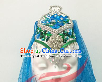 Chinese Ethnic Female Wedding Dress Uniforms Ningxia Minority Performance Costumes Hui Nationality Folk Dance Clothing and Hat
