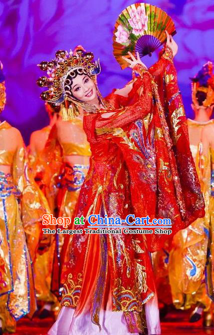 Chinese Stage Performance Empress Dress Outfits Female Opera Group Dance Clothing Classical Dance Garment Costumes