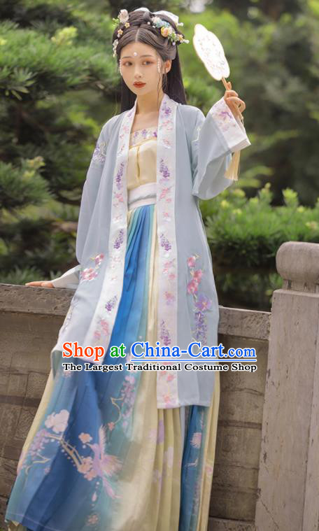 China Ancient Court Lady Garment Costumes Traditional Noble Woman Historical Clothing Song Dynasty Princess Hanfu Dresses Full Set