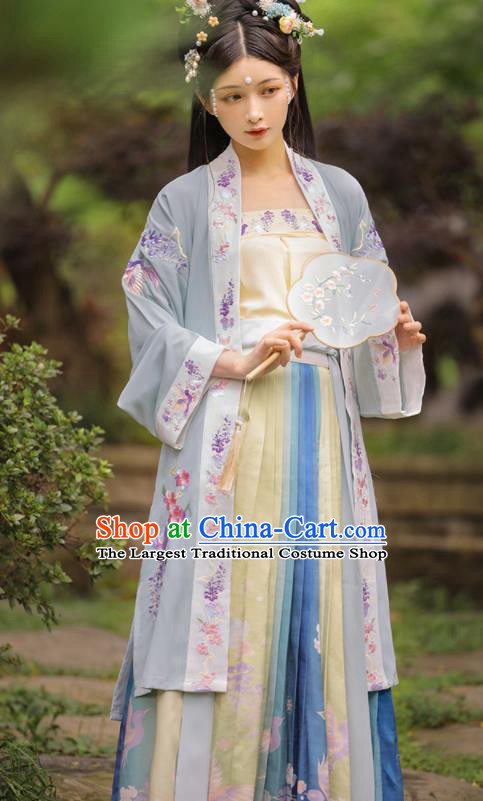 China Ancient Court Lady Garment Costumes Traditional Noble Woman Historical Clothing Song Dynasty Princess Hanfu Dresses Full Set