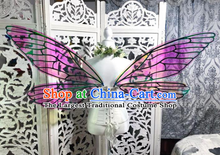 Custom Brazil Parade Props Cosplay Fairy Wings Halloween Dragonfly Decorations Carnival Catwalks Back Accessories