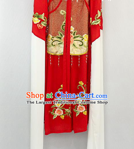 Chinese Peking Opera Hua Tan Clothing Ancient Noble Lady Garment Costumes Traditional Gaoja Opera Princess Red Dress Outfits