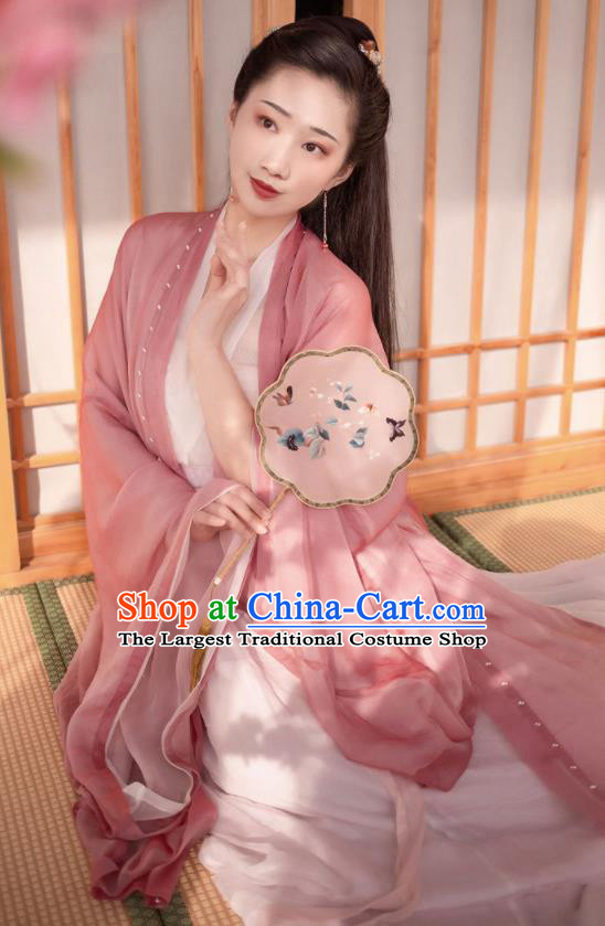 China Ancient Garment Costumes Traditional Court Princess Hanfu Dress Tang Dynasty Palace Woman Historical Clothing