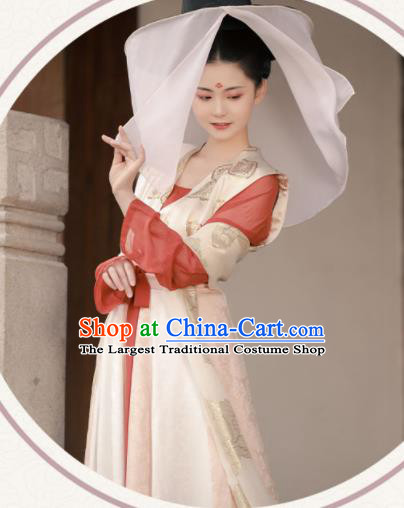 China Ancient Palace Beauty Garment Costumes Tang Dynasty Princess Historical Clothing Traditional Hanfu Dress Complete Set