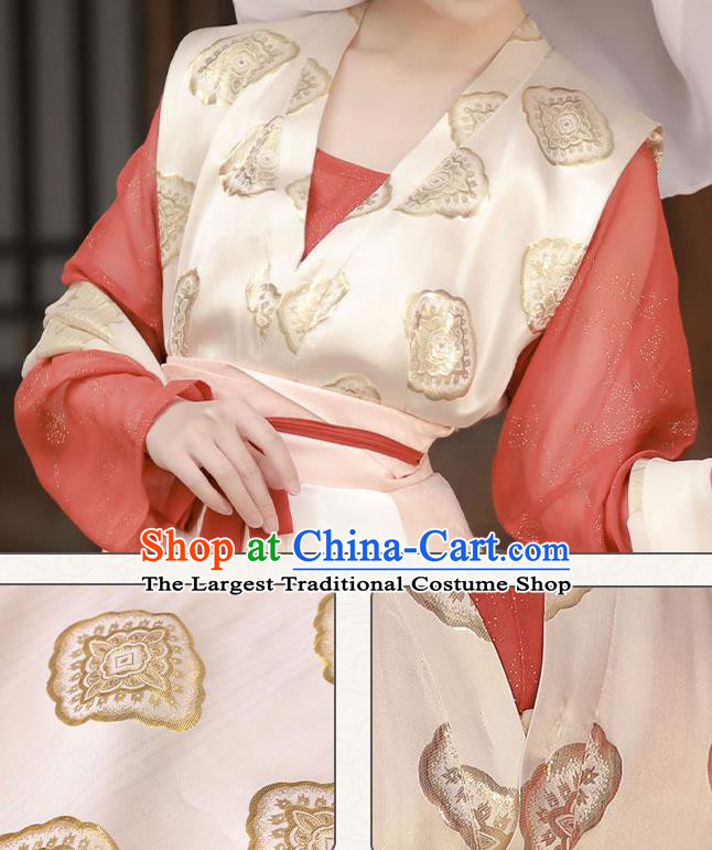 China Ancient Palace Beauty Garment Costumes Tang Dynasty Princess Historical Clothing Traditional Hanfu Dress Complete Set