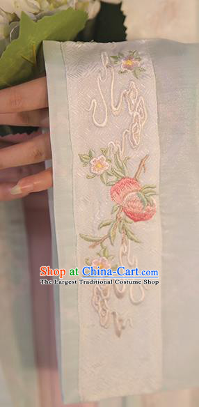 China Traditional Embroidered Hanfu Dress Ancient Court Woman Garment Costumes Song Dynasty Palace Princess Historical Clothing