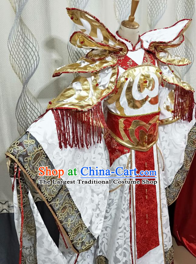 Chinese Traditional Cosplay King Clothing Puppet Show Monarch Garment Costumes Ancient Emperor Uniforms