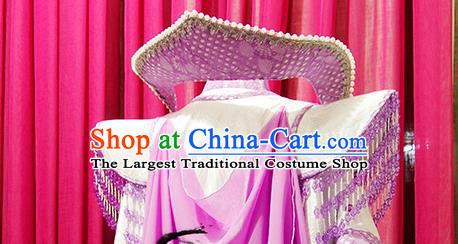 China Cosplay Fairy Queen Purple Dress Outfits Traditional Puppet Show Goddess Yu Lijing Garment Costumes Ancient Empress Clothing
