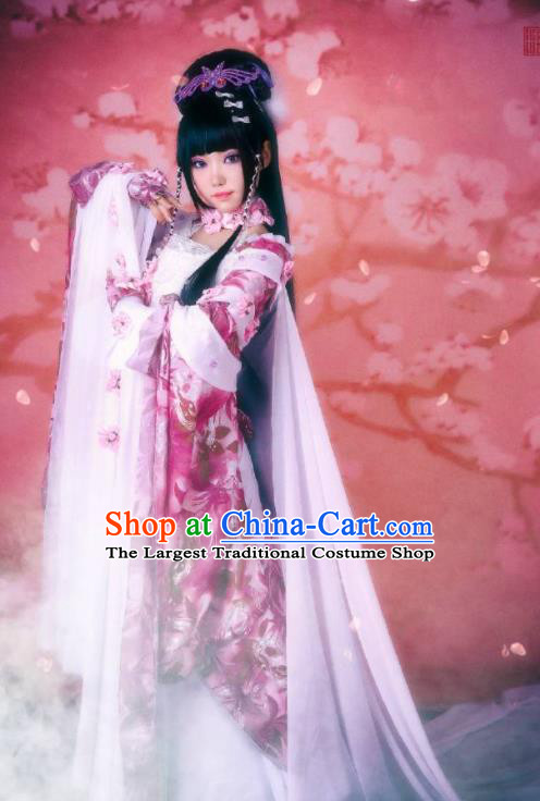 China Cosplay Chivalrous Woman Dress Outfits Traditional Puppet Show Zuo Shouxiang Garment Costumes Ancient Princess Clothing