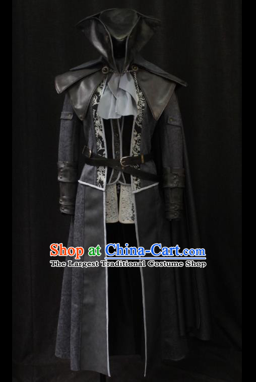 Custom European Prince Garment Costumes Western Warrior Leather Suits Cosplay Knight Clothing