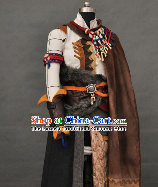 Chinese Swords of Legends Warrior Ji Xuanyuan Garment Costumes Ancient Swordsman Uniforms Traditional Cosplay Young Knight Clothing