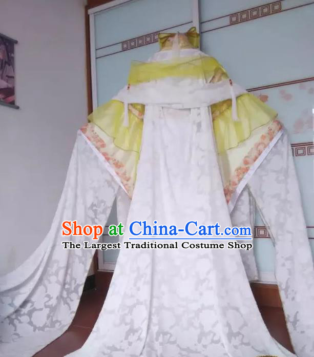 China Cosplay Princess Water Sleeve Dress Outfits Traditional Puppet Show Feng Cailing Garment Costumes Ancient Palace Beauty Clothing