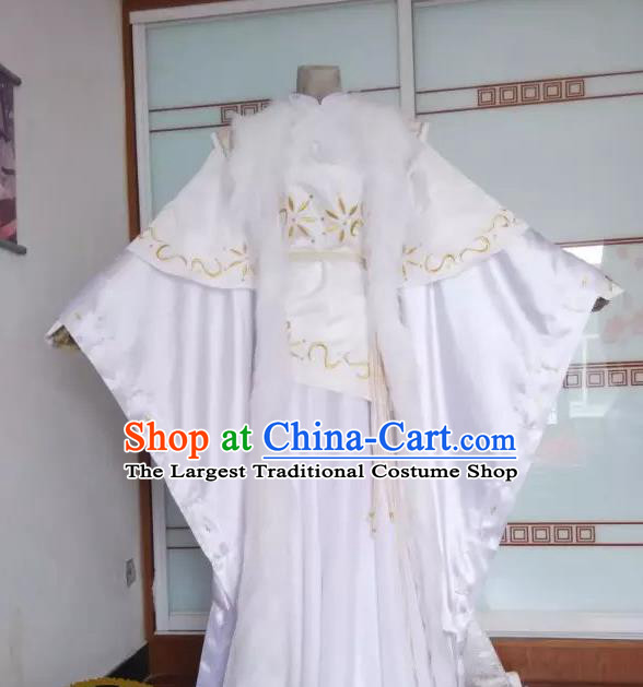 Chinese Puppet Show Royal Highness Garment Costumes Ancient Young Childe Uniforms Traditional Cosplay Swordsman Clothing