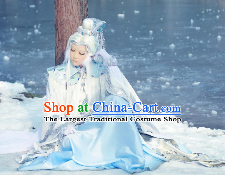 Chinese Traditional Cosplay Chivalrous Knight Clothing Puppet Show Yuan Wuxiang Garment Costumes Ancient Swordsman Uniforms