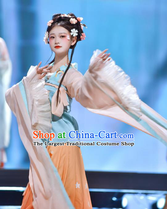 China Southern and Northern Dynasties Garment Costumes Traditional Court Beauty Historical Clothing Ancient Palace Princess Hanfu Dress Apparels