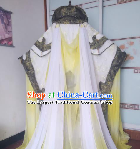 Chinese Ancient Emperor Uniforms Traditional Cosplay Monarch Su Huanzhen Clothing Puppet Show Swordsman Garment Costumes