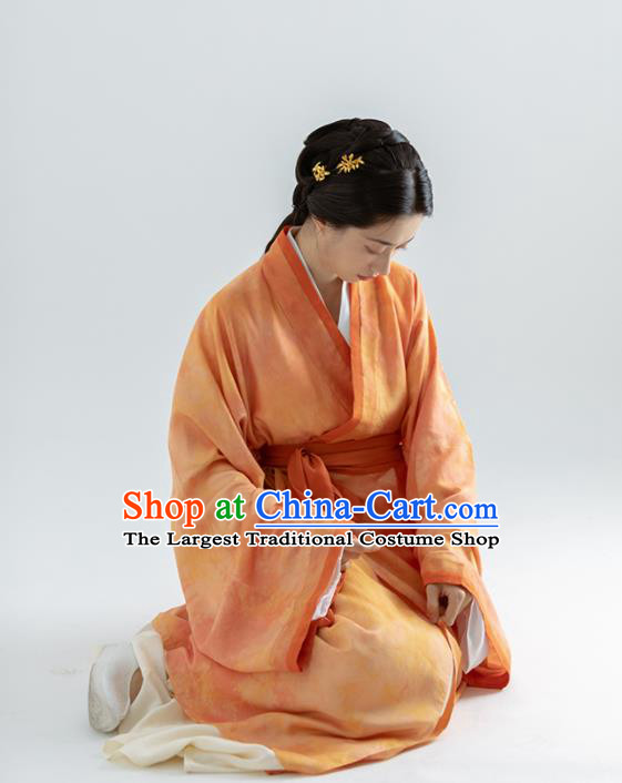 China Ancient Han Dynasty Palace Lady Garment Costumes Traditional Imperial Concubine Historical Clothing