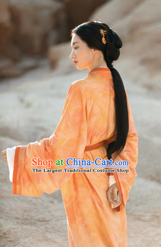 China Ancient Han Dynasty Palace Lady Garment Costumes Traditional Imperial Concubine Historical Clothing