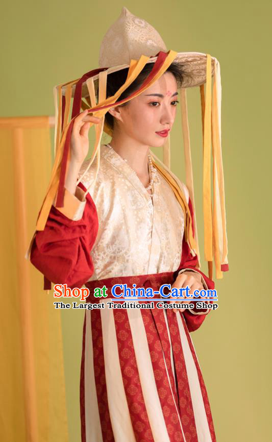 China Ancient Tang Dynasty Princess Historical Clothing Traditional Hanfu Dress Court Beauty Garment Costumes