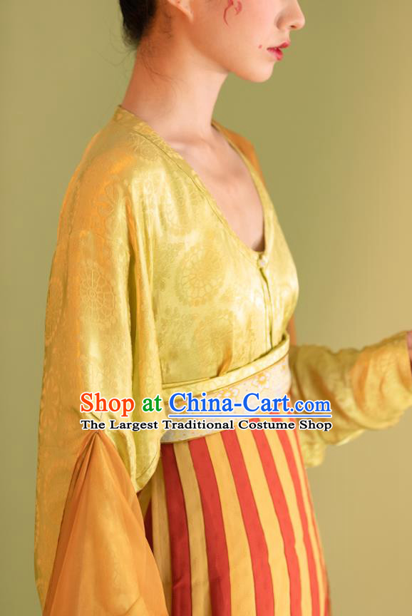 China Tang Dynasty Court Lady Garment Costumes Ancient Princess Historical Clothing Traditional Palace Dance Hanfu Dress Uniforms