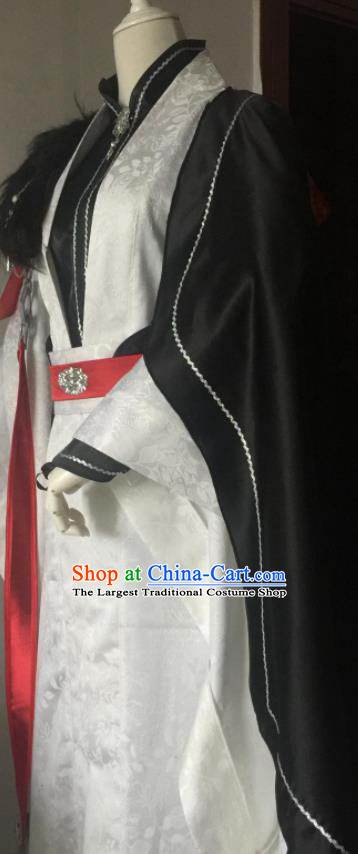 China Cosplay Swordsman Clothing Ancient Royal King Garment Costumes Traditional Hanfu Chivalrous Male Apparels