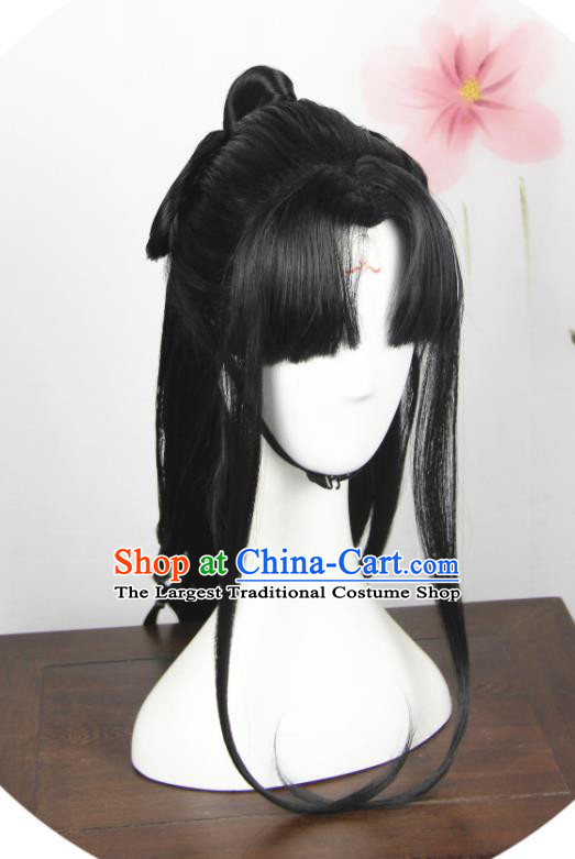 Chinese Cosplay Fairy Princess Hair Accessories Ancient Swordswoman Wigs Headwear Traditional Hanfu Young Beauty Hairpieces