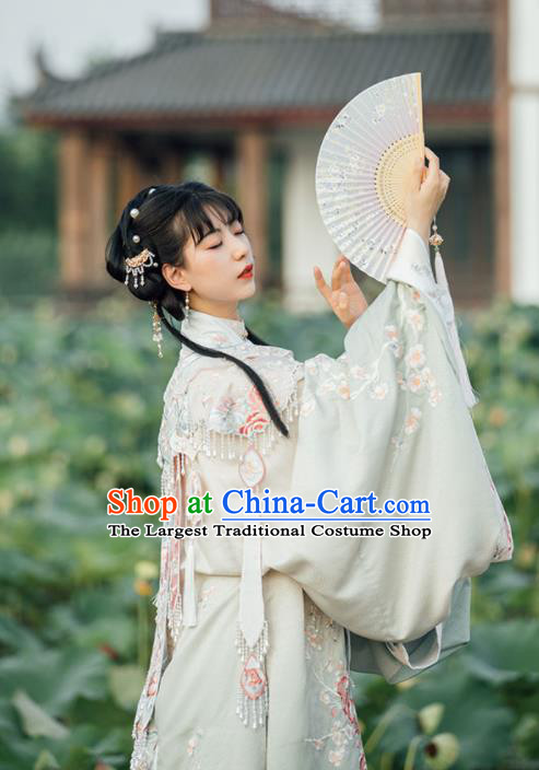 China Ancient Palace Princess Garment Costumes Ming Dynasty Beauty Historical Clothing Traditional Court Hanfu Dress Complete Set
