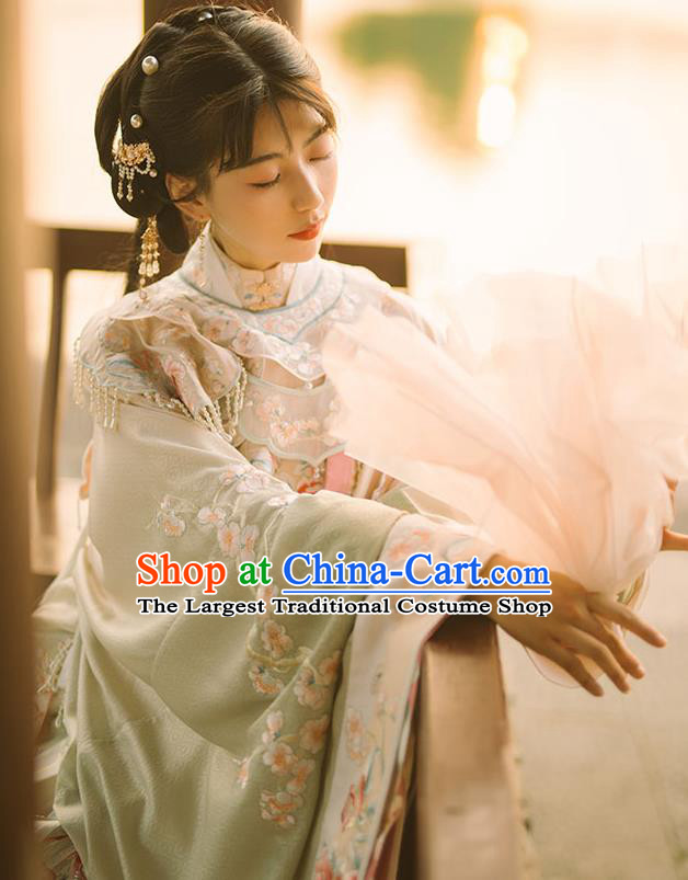 China Ancient Palace Princess Garment Costumes Ming Dynasty Beauty Historical Clothing Traditional Court Hanfu Dress Complete Set