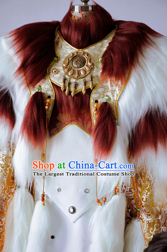 Custom China Puppet Show Royal King Clothing Ancient Swordsman Garment Costumes Cosplay Young General Outfits