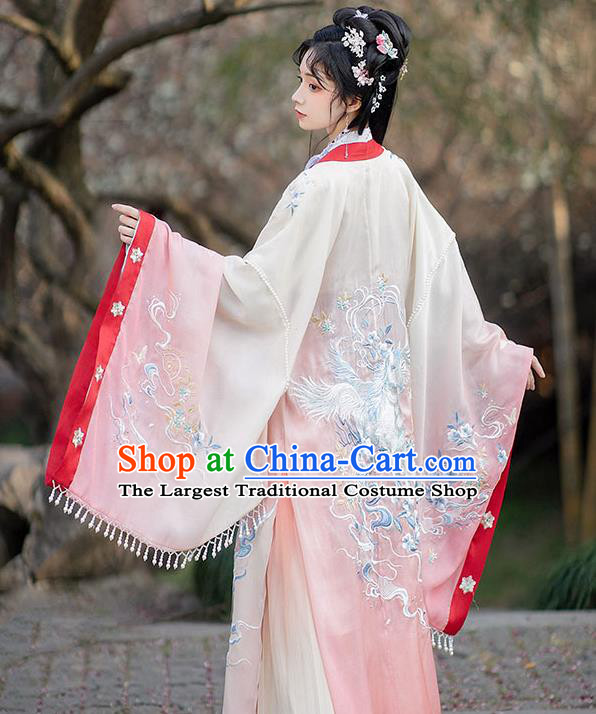 China Ancient Palace Princess Garment Costumes Tang Dynasty Court Beauty Historical Clothing Traditional Young Lady Hanfu Dress Apparels