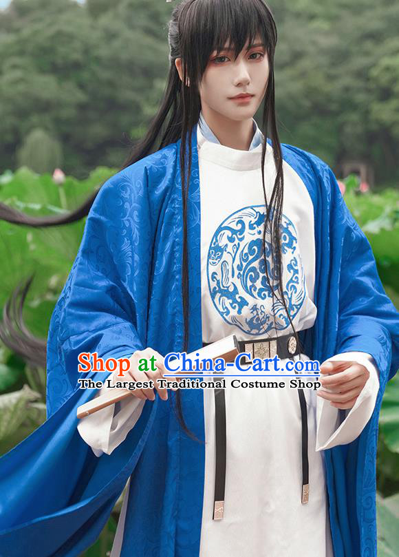 China Ancient Knight Robe Clothing Traditional Tang Dynasty Young Hero Garment Costumes Cosplay Swordsman Apparels