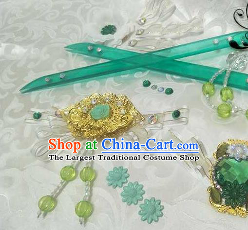 China Traditional Puppet Show Goddess Hair Accessories Cosplay Fairy Princess Hair Sticks Ancient Young Lady Hairpins