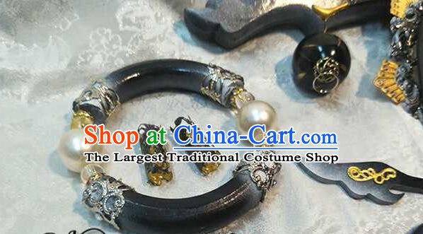 Chinese Ancient Royal King Hair Accessories Handmade Cosplay Swordsman Headpieces Traditional Puppet Show Emperor Jun Fengtian Hair Crown