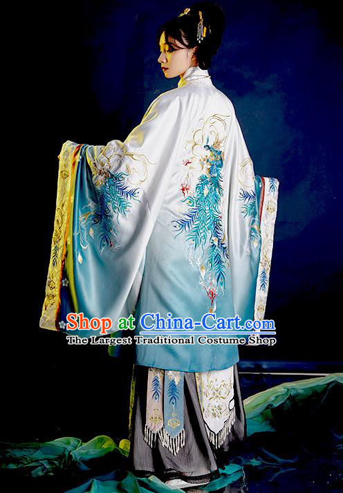 China Traditional Female Historical Clothing Ancient Noble Woman Garment Costumes Ming Dynasty Imperial Consort Hanfu Dress Apparels