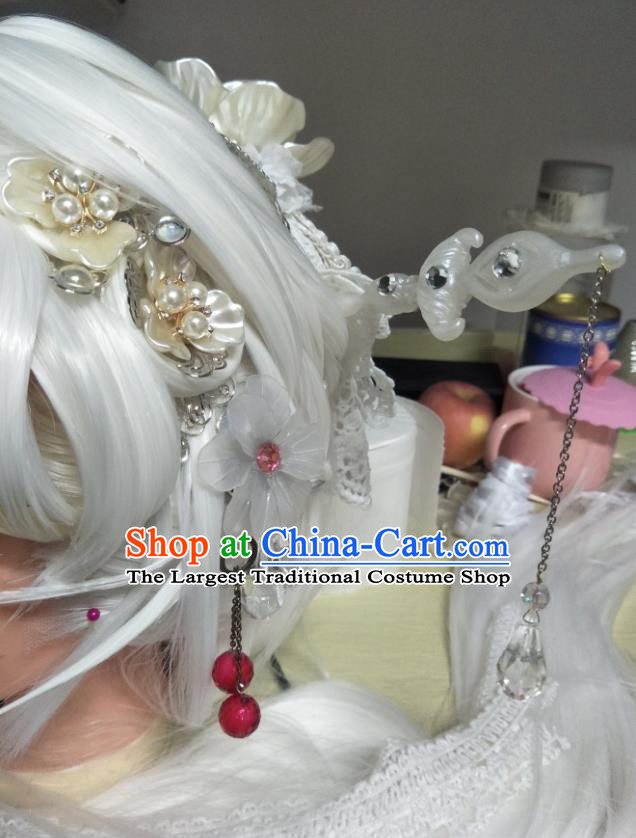 Chinese Ancient Young Hero Hair Accessories Handmade Cosplay Swordsman Headpieces Traditional Puppet Show Hairpins